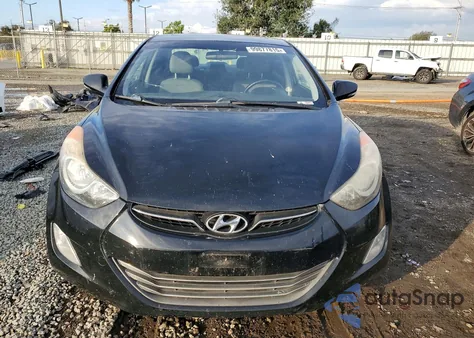 2013 Hyundai Elantra Gls from USA, damaged, VIN 5NPDH4AEXDH279073